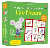 Lire l'heure: Mon coffret livre et jeux