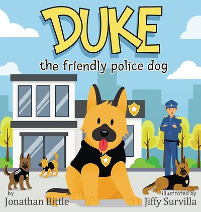 Duke the friendly police dog