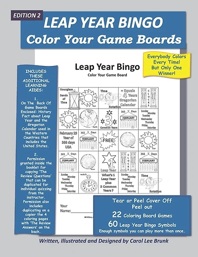 Leap Year Bingo: Color Your Own Game Boards Edition 2