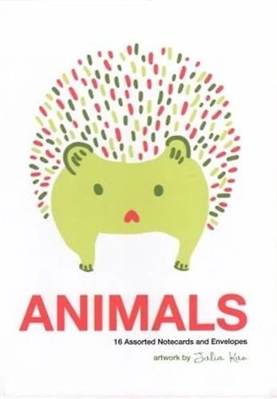 Animals Note Cards Artwork By Julia Kuo: 16 Assorted Note Cards And Envelopes