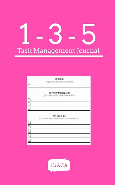 135 Task Management Journal - Pink Cover: Minimalist Productivity For Creatives