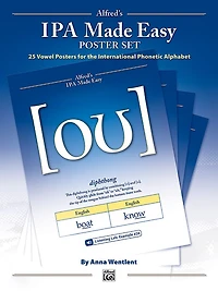 Alfred's Ipa Made Easy Poster Set: 25 Vowel Posters For The International Phonetic Alphabet, Poster