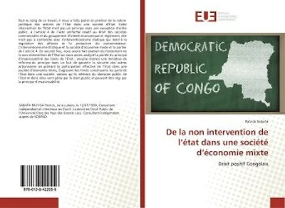De la non intervention de l'etat dans une societe d'economie mixte: Droit positif Congolais
