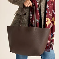 Heather Tote Bag-Medium, Chocolate