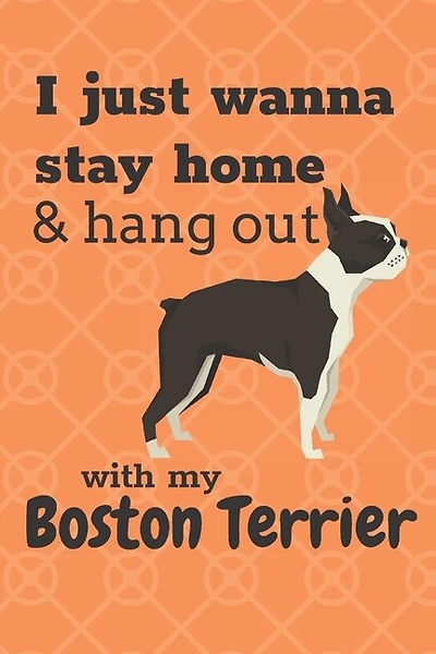 I just wanna stay home & hang out with my Boston Terrier: For Boston Terrier Dog Fans