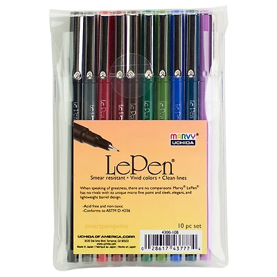 Lepen Darks Set of 10 Pens