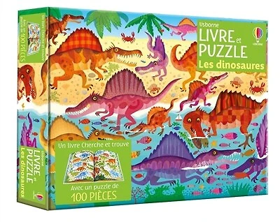 Les dinosaures: Coffret livre et puzzle