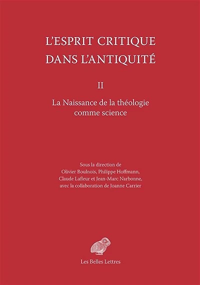 La naissance de la théologie comme science