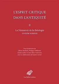 La naissance de la théologie comme science