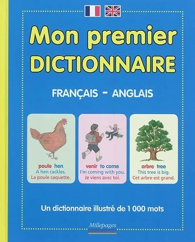 Mon premier dictionnaire français-anglais: un dictionnaire illustré de 1.000 mots