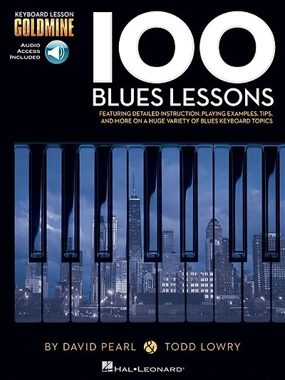 100 Blues Lessons: Keyboard Lesson Goldmine Series Book/online Audio