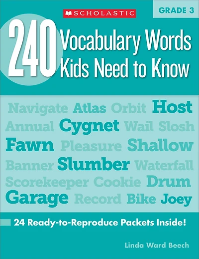 240 Vocabulary Words Kids Need to Know: Grade
