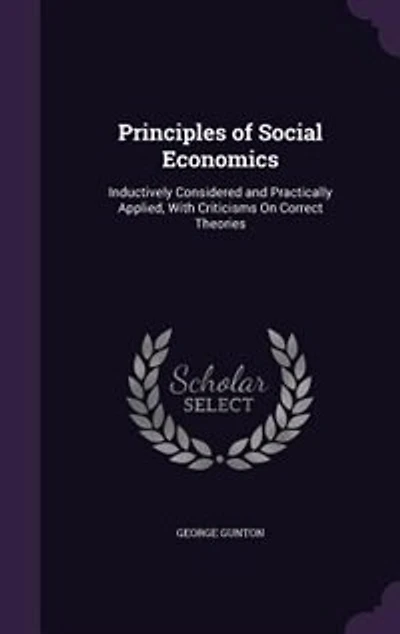 Principles of Social Economics: Inductively Considered and Practically Applied, With Criticisms On Correct Theories