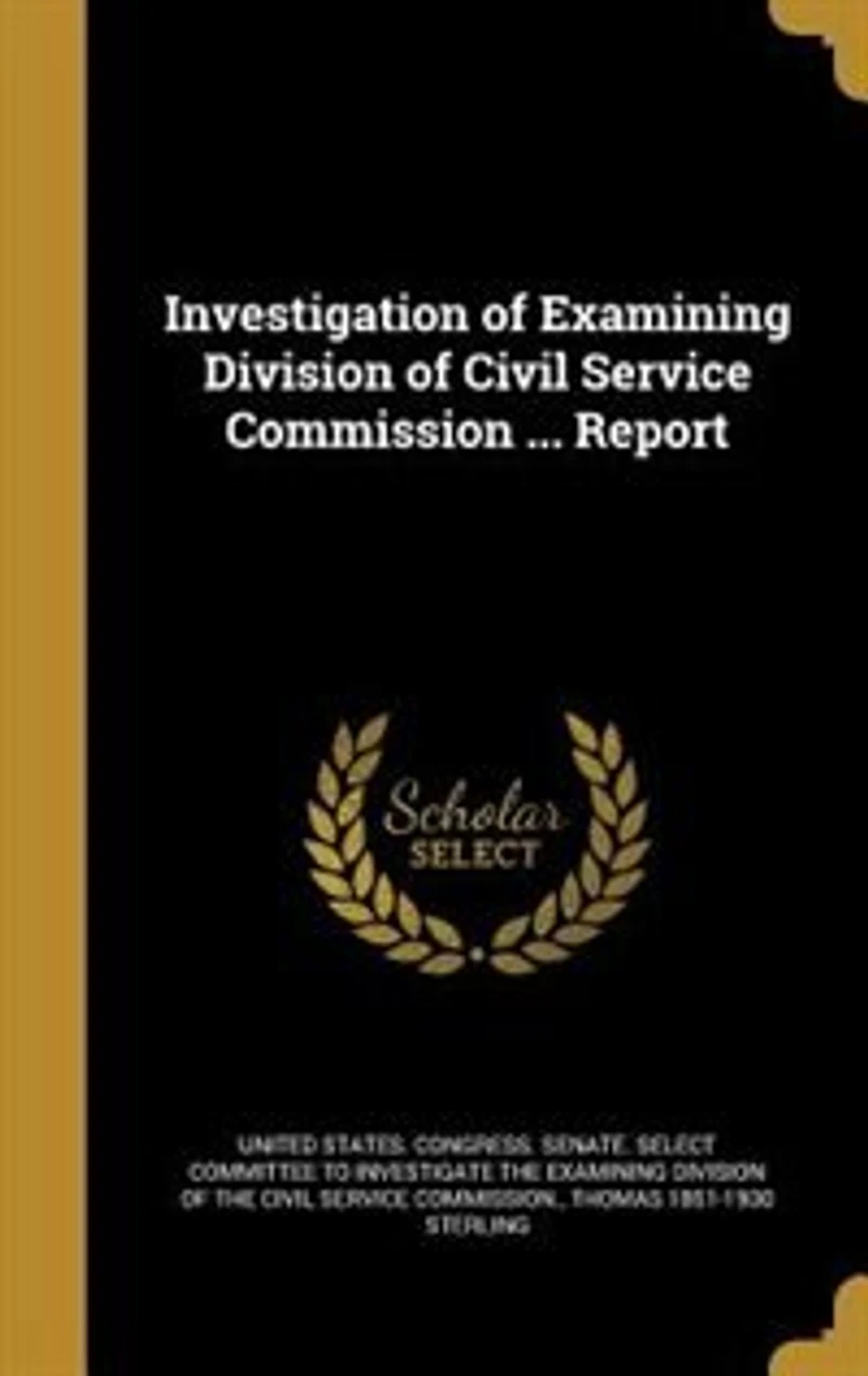 Investigation of Examining Division Civil Service Commission ... Report