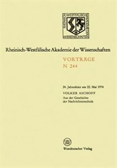 Aus der Geschichte der Nachrichtentechnik: 24. Jahresfeier am 22. Mai 1974