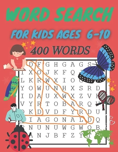 word search for kids ages 6-10: 400 Word Search Puzzles