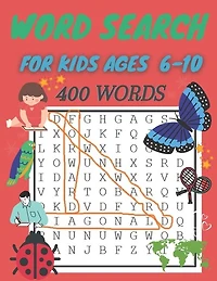 word search for kids ages 6-10: 400 Word Search Puzzles