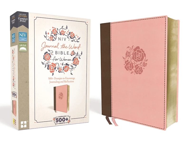 NIV, Journal the Word Bible for Women (Perfect Note-Taking), Cloth over Board, Navy, Red Letter, Comfort Print: 500+ Prompts to Encourage Journaling and Reflection