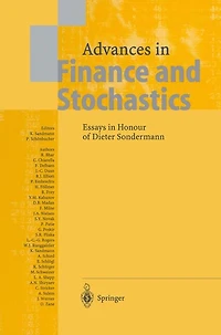 Advances Finance and Stochastics: Essays Honour of Dieter Sondermann