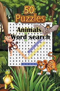 50 Puzzles Animals word search: 50 Puzzles, Word Find Puzzle Book For Kids And Adults,6 x 9