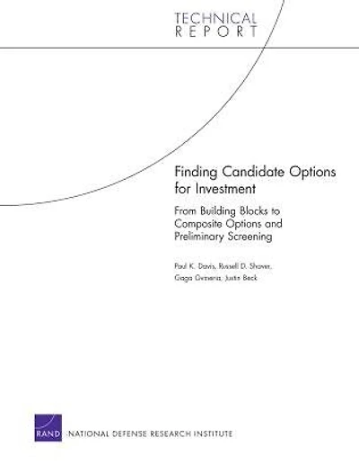Finding Candidate Options For Investment: From Building Blocks To Composite Options And Preliminary Screening