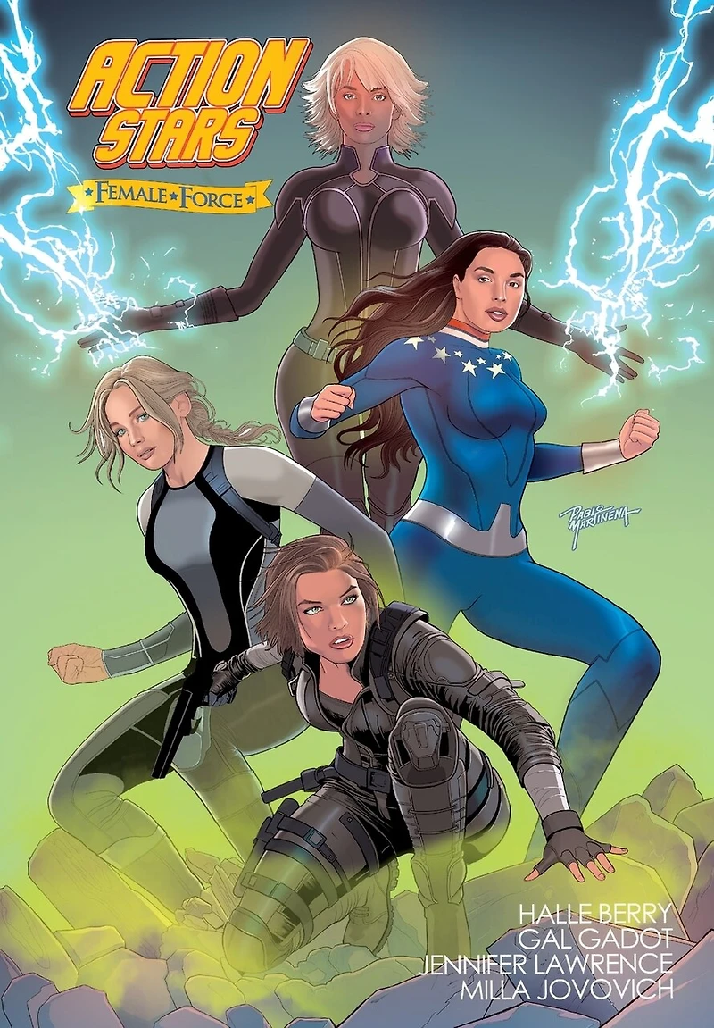 Female Force: Action Stars: Gal Gadot, Milla Jovovich, Halle Berry, and Jennifer Lawrence