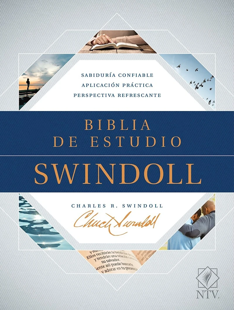 Biblia de estudio Swindoll NTV (Tapa dura, Azul)