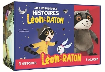 Mon coffret peluche - 3 histoires Léon le raton