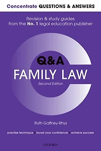 Concentrate Questions And Answers Family Law: Law Qanda Revision Study Guide