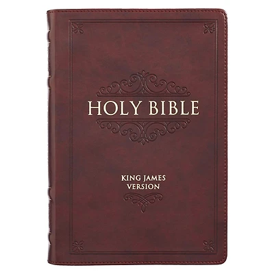 KJV Bible Thinline LP Faux Leather, Burgundy