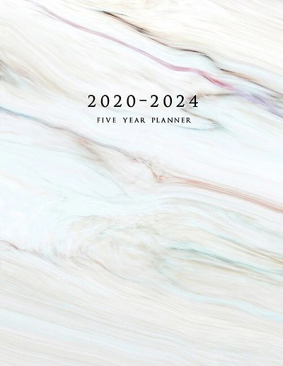 2020-2024 Five Year Planner: Large 60-month Schedule Organizer With Marble Cover (volume 7)