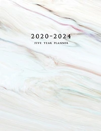 2020-2024 Five Year Planner: Large 60-month Schedule Organizer With Marble Cover (volume 7)