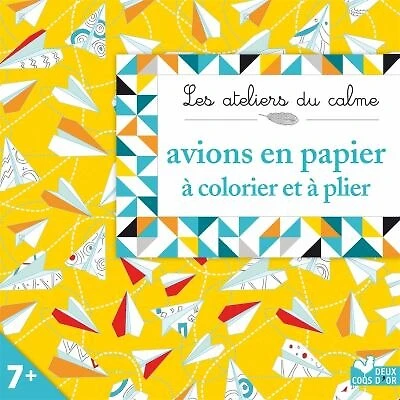 Avions en papier à colorier et plier