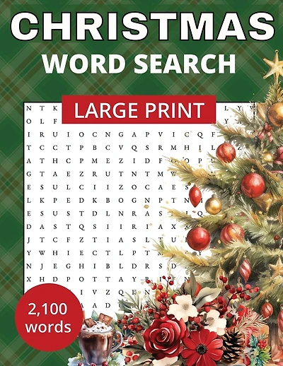 Christmas Word Search: 100 themed puzzles Large Print puzzles for adults and seniors