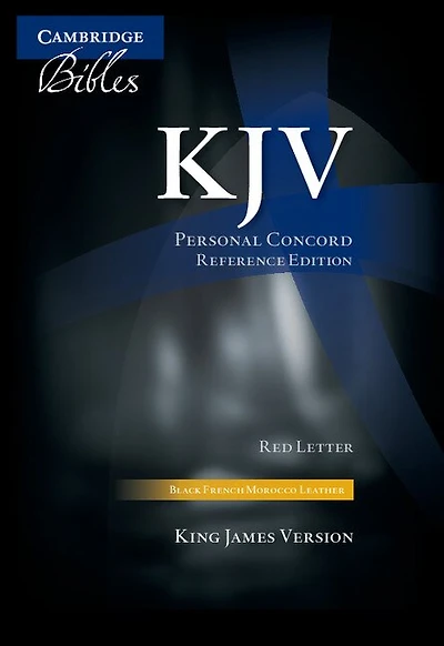 Kjv Personal Concord Reference Bible, Black French Morocco Leather, Thumb Index, Red-letter Text, Kj463:xri Black French Morocco Leather, Thumb Indexed
