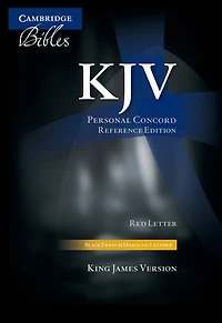 Kjv Personal Concord Reference Bible, Black French Morocco Leather, Thumb Index, Red-letter Text, Kj463:xri Black French Morocco Leather, Thumb Indexed