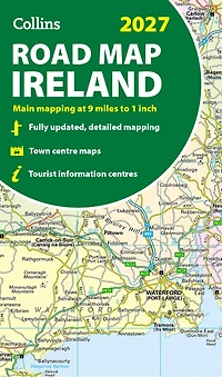 Collins Road Map of Ireland 2027 (Folded map): Clear, easy-to-read mapping