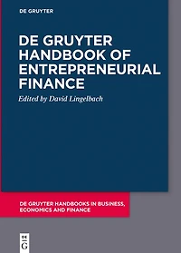 De Gruyter Handbook of Entrepreneurial Finance