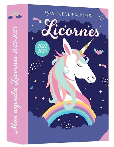 Licornes: mon agenda scolaire 2022-2023