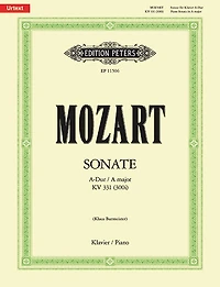 Piano Sonata in A K331 (300I): Based on the Recently-discovered Partial Autograph, Urtext, Sheet