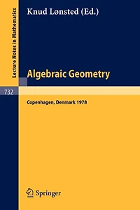 Algebraic Geometry: Summer Meeting, Copenhagen, August 7-12, 1978