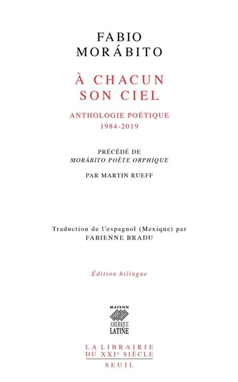 A chacun son ciel: anthologie poétique