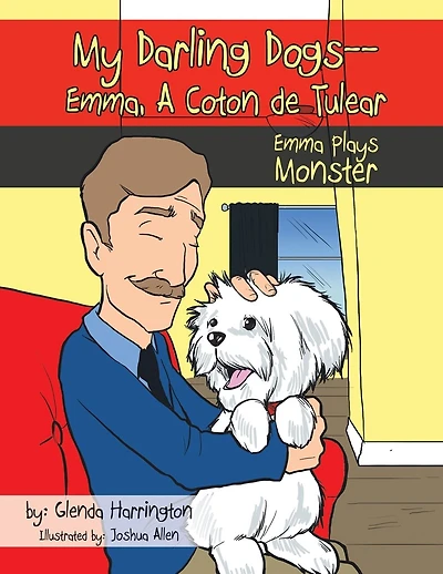 My Darling Dogs--emma, A Coton De Tulear: Emma Plays Monster