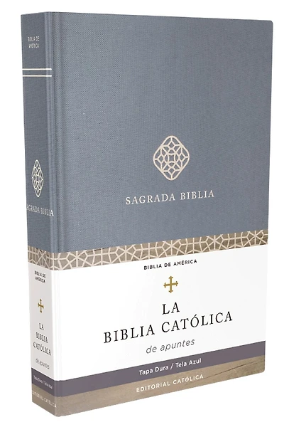 Biblia Católica de apuntes, Tapa dura/tela, Azul, Comfort Print