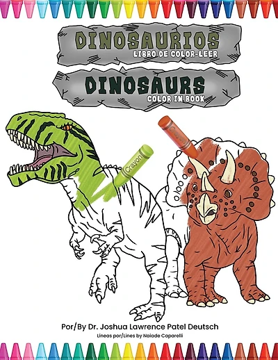 Dinosaurios libro de color-leer: Dinosaurs color in book