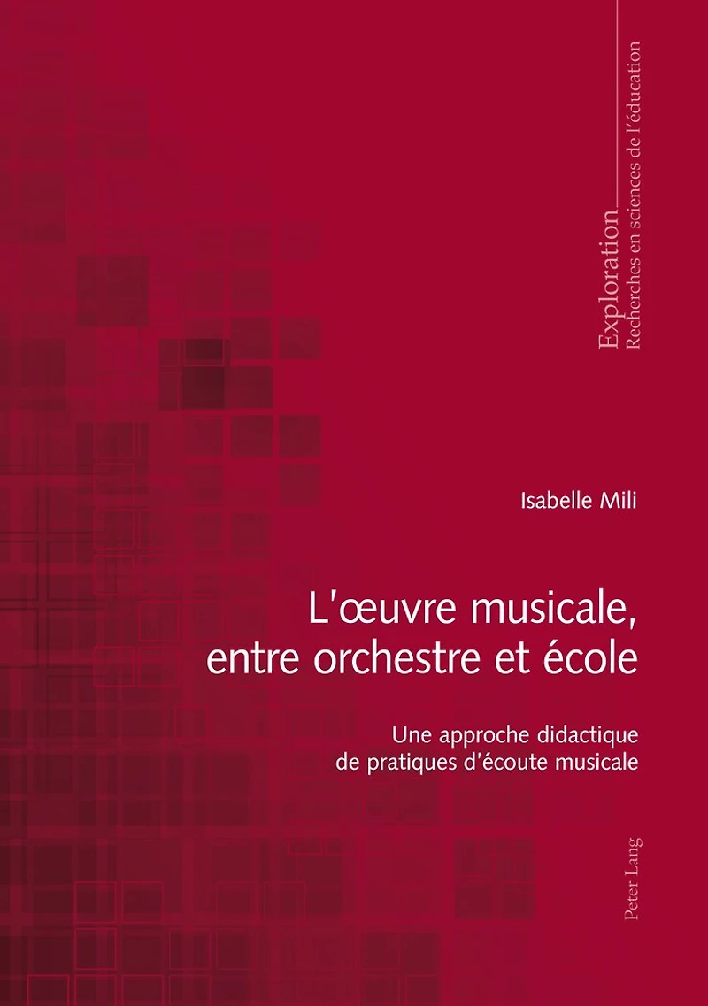 L'œuvre musicale, entre orchestre et école: Une approche didactique de pratiques d'écoute musicale
