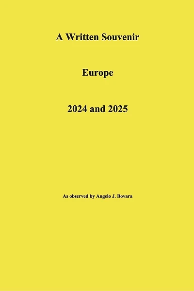 A Written Souvenir Europe 2024 and 2025