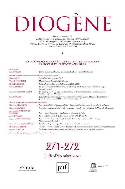 Diogène, n°271-272. La mondialisation et les sciences humaines et sociales, trente ans déjà