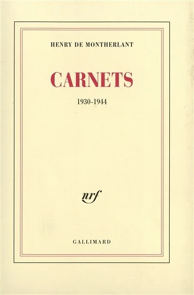 Carnets: 1930-1944