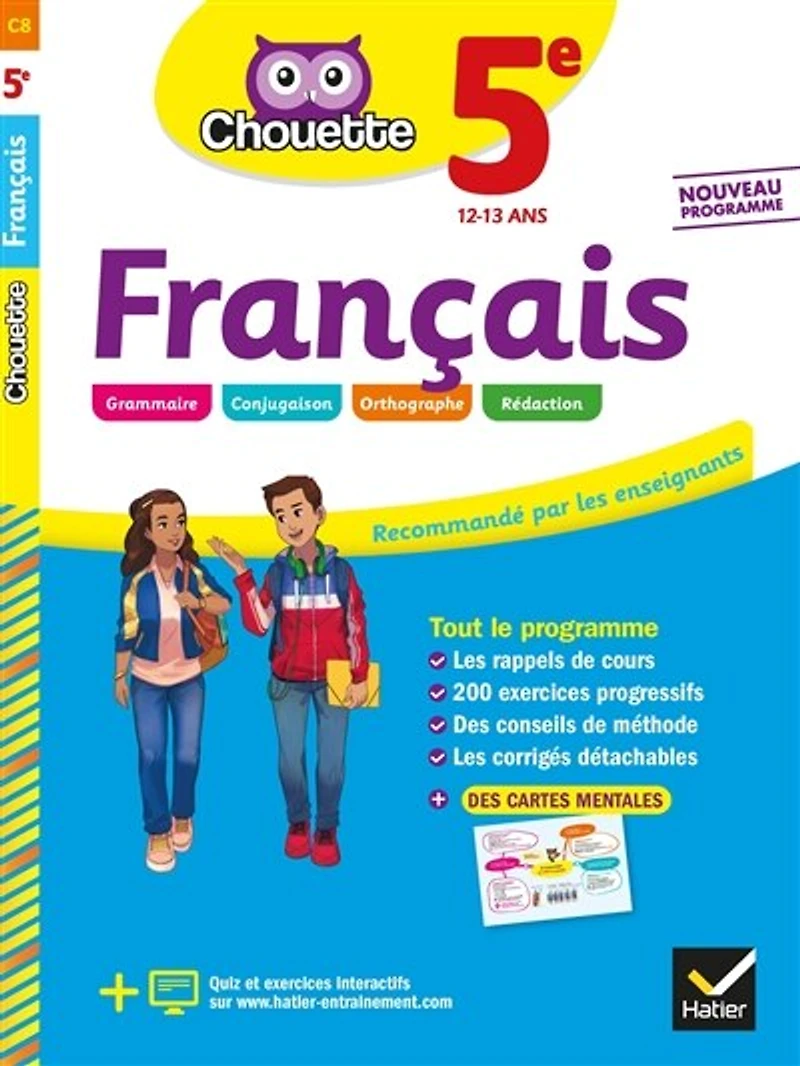 Français 5e, 12-13 ans: conforme au programme